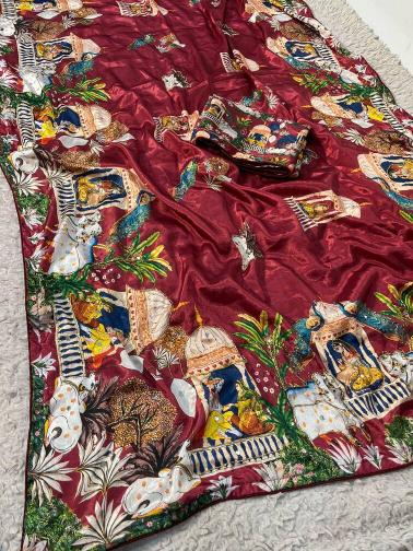 Vinayak radha krishna theme saree wholesellers market